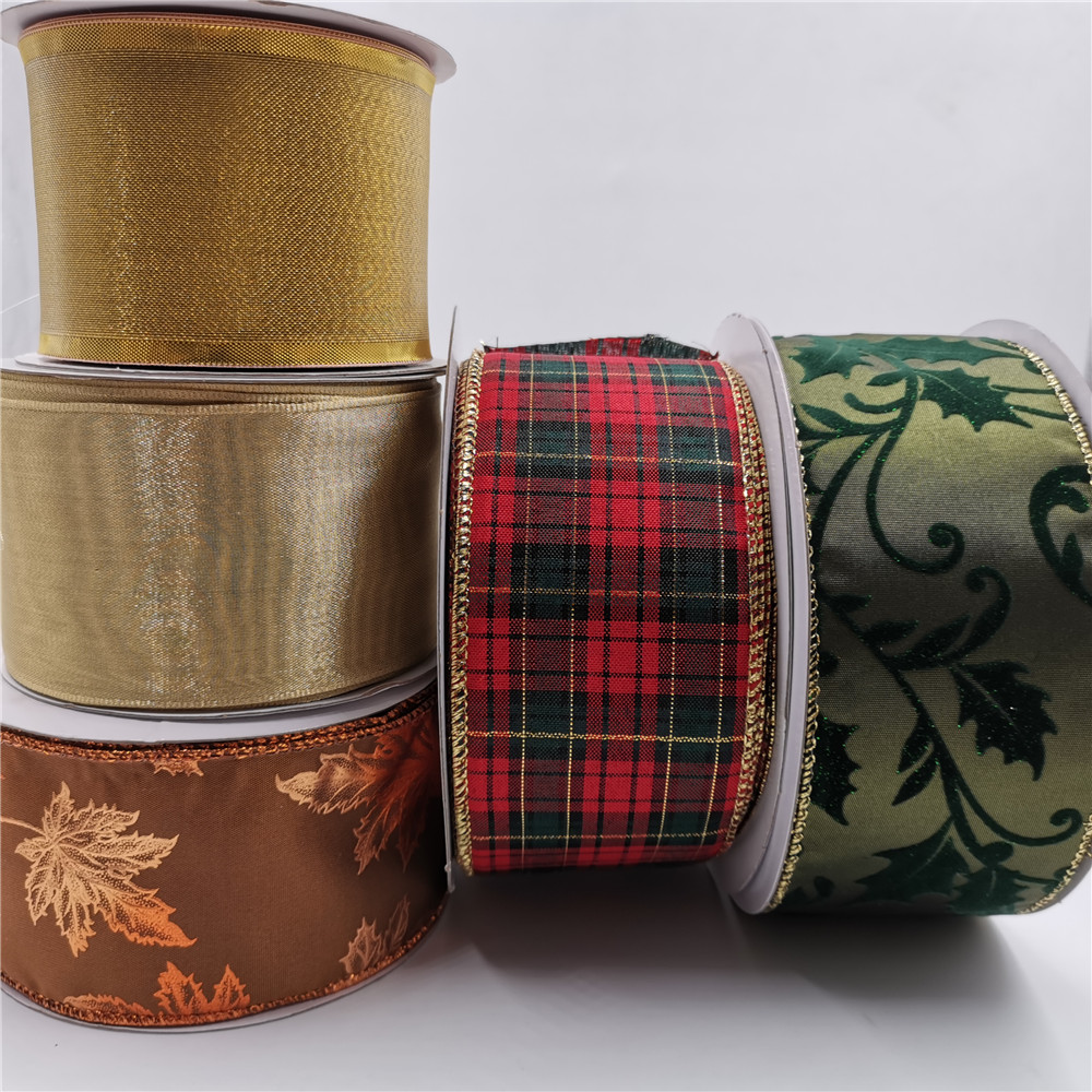 Ribbon Wired Satin - 2-1/2 Inch X 25yards Christmas Wired