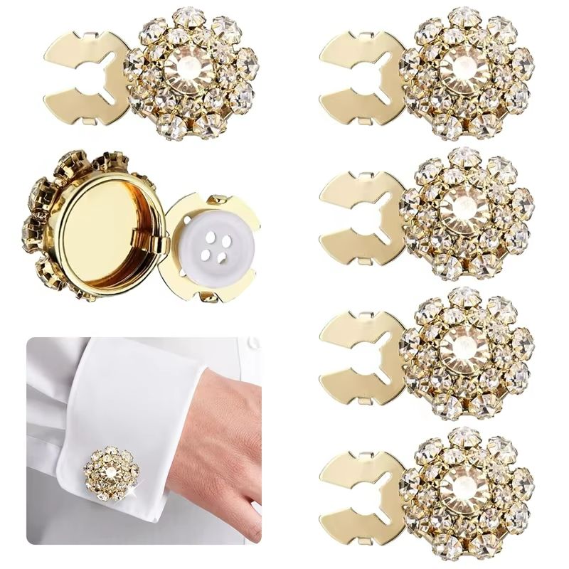 Shirt Button Box Rhinestone Bu - Flower Frog Pin のレビューと価格