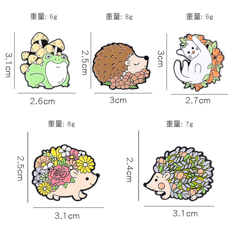 Creative Plants Flowers Animal - Flower Frog Pin のレビューと価格