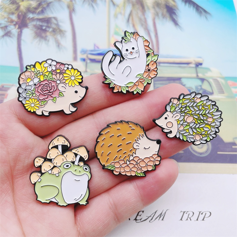 Creative Plants Flowers Animal - Flower Frog Pin のレビューと価格
