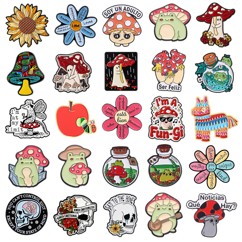 Weird Fly Agaric Mushroom Enam - Flower Frog Pin のレビューと価格