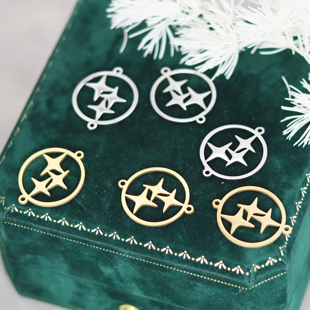 3pcs/lot Top DIY Jewelry Star  - Flower Frog Pin のレビューと価格