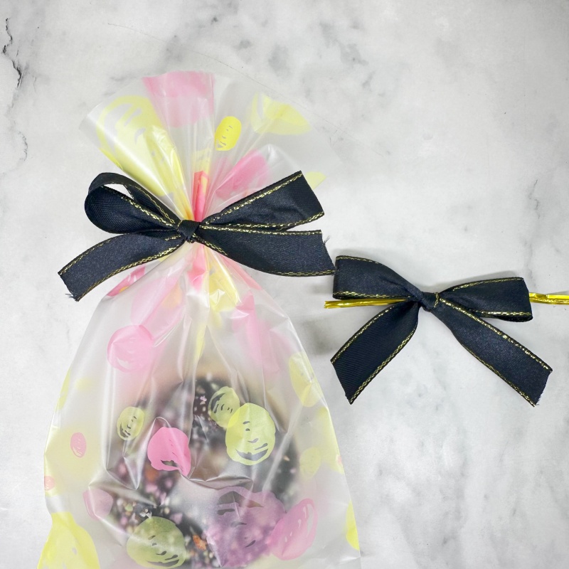 20pcs Black Satin Ribbon Bows  - Ribbon Wired Satin のレビューと価格
