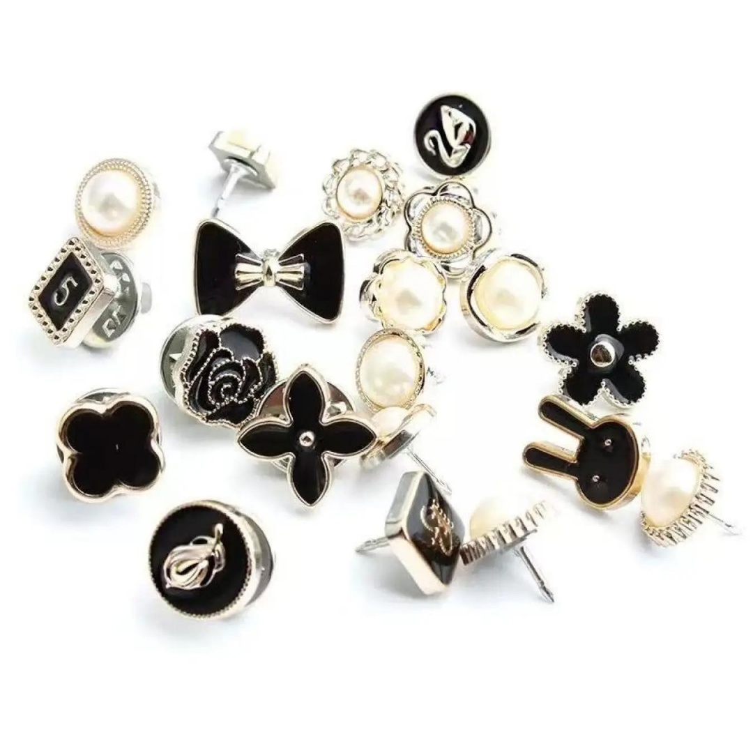 10 Counts Brooch Buttons for W - Flower Frog Pin のレビューと価格