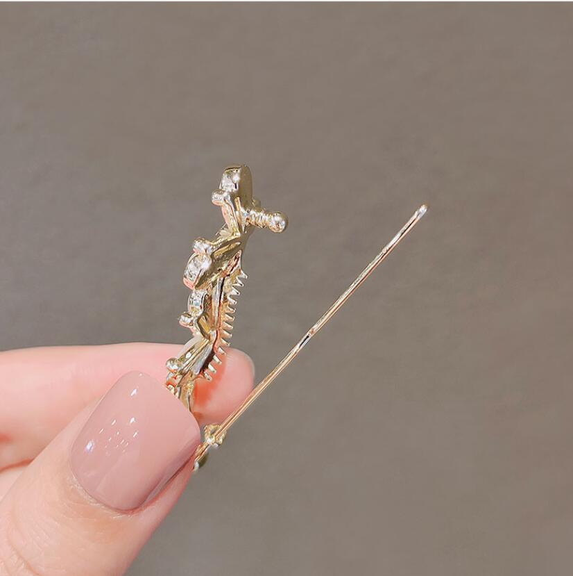 Pearl Hairpins Frog Buckle Hai - Flower Frog Pin のレビューと価格