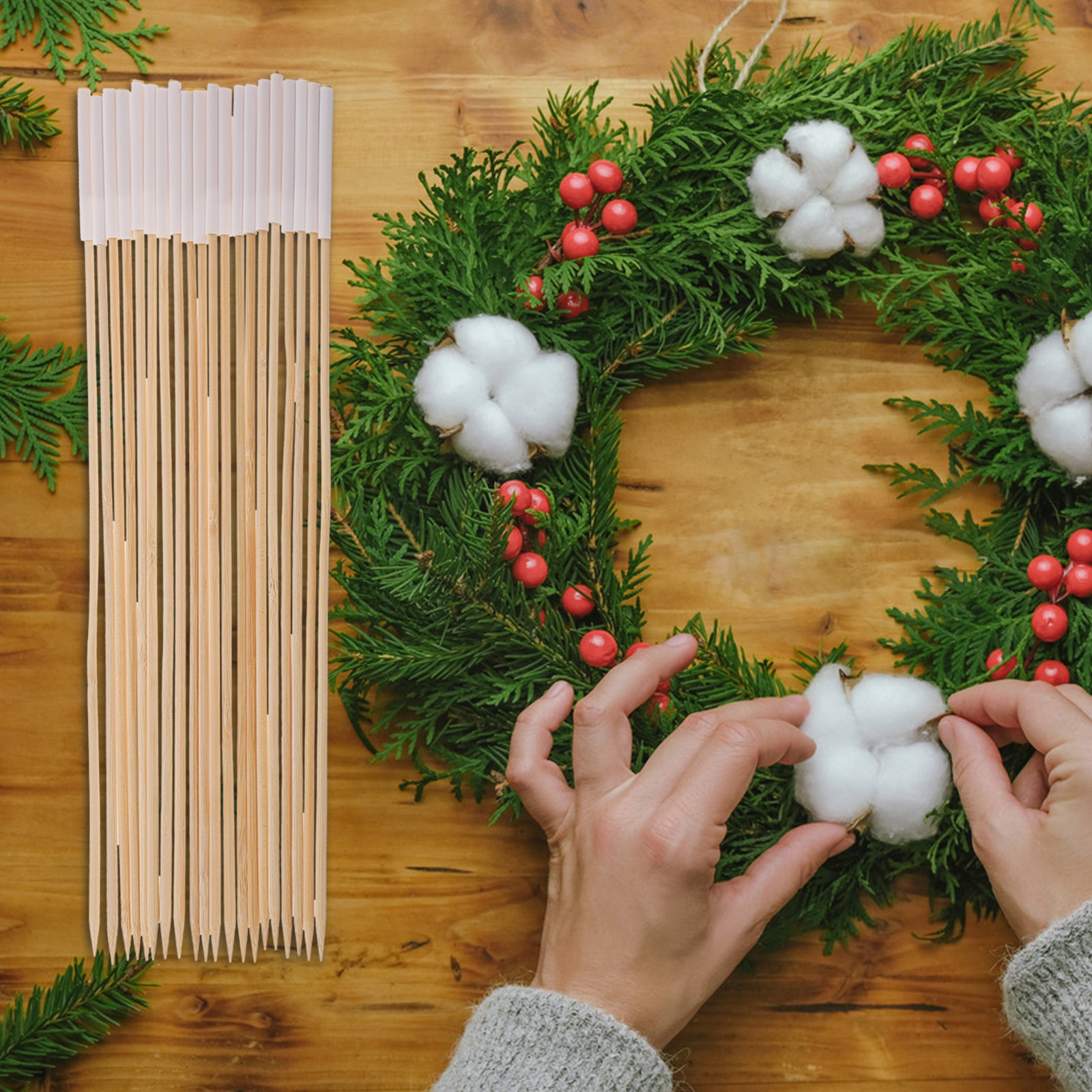 20Pcs Bamboo Sticks for Crafts - Florist Supply Shop のレビューと価格