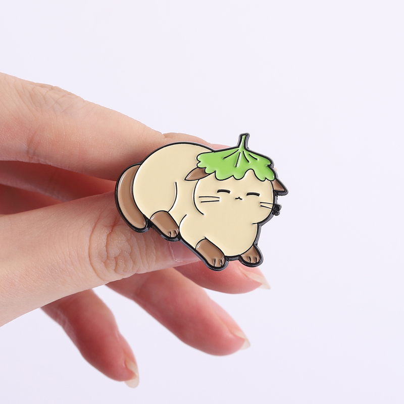 Flowers Leaf Hat Enamel Pins C - Flower Frog Pin のレビューと価格