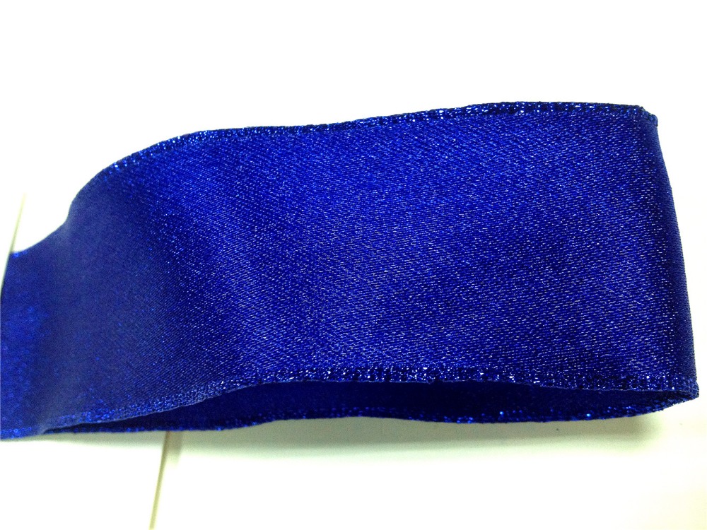 38mm X 25yards Wired Royal Blu - Ribbon Wired Satin のレビューと価格