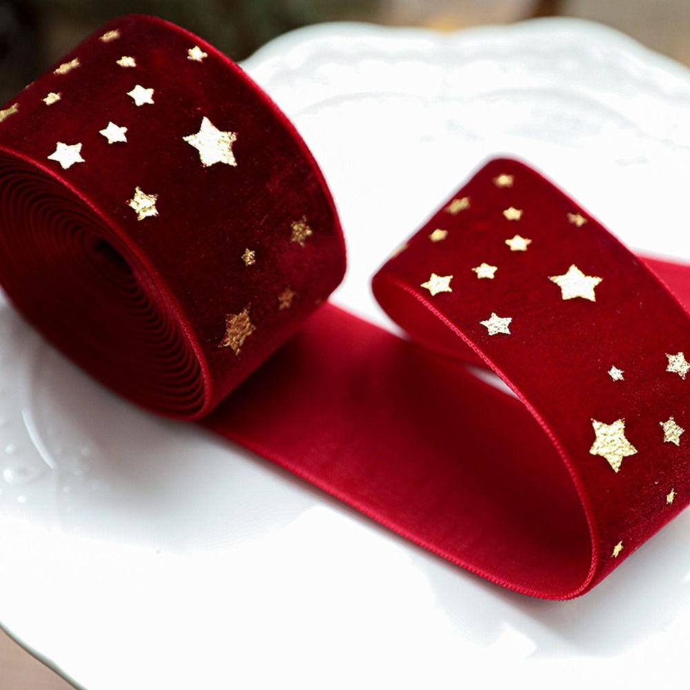 2.5CM*2M Wired Velvet Ribbon H - Ribbon Wired Satin のレビューと価格