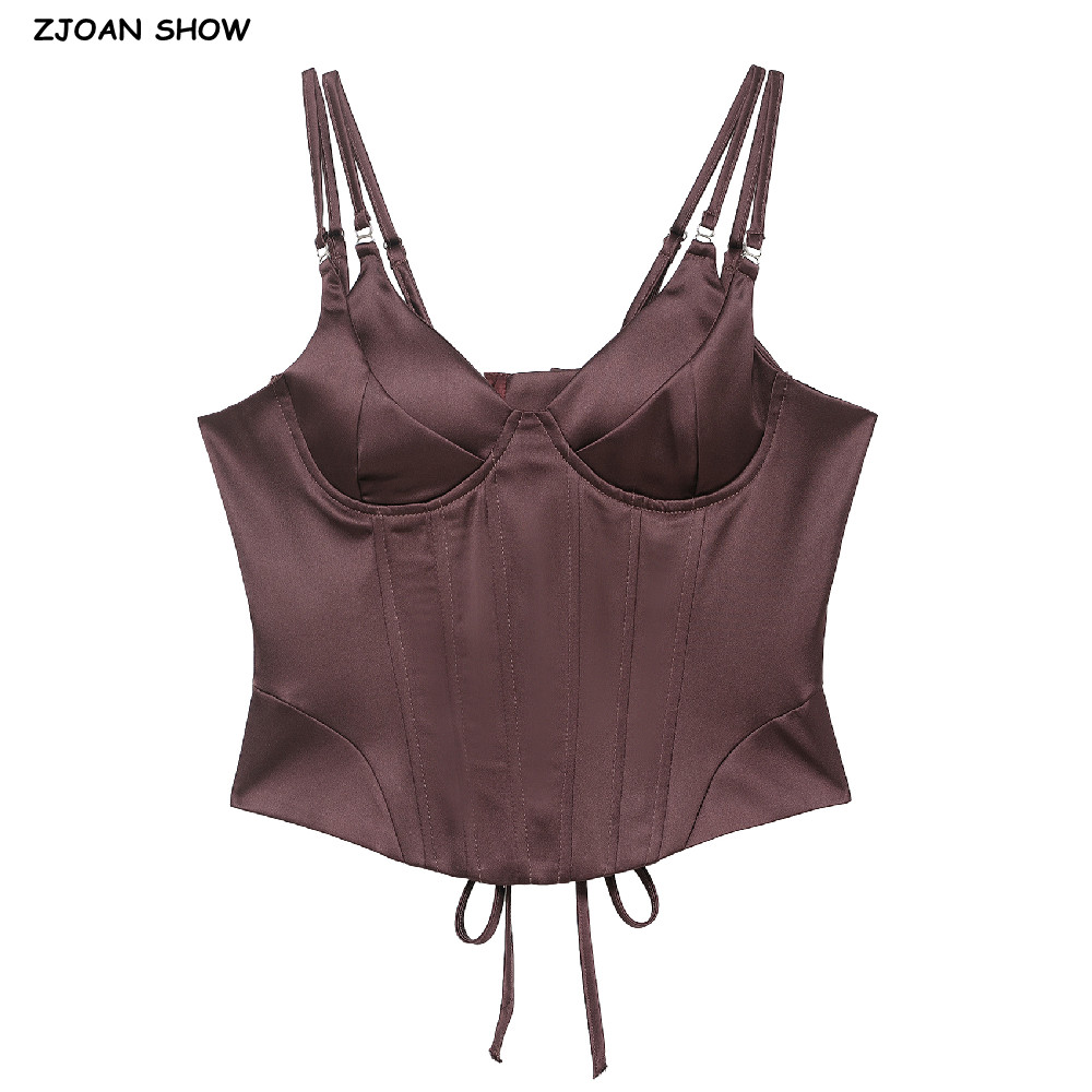 3 colors Sexy Satin With Chest - Ribbon Wired Satin のレビューと価格